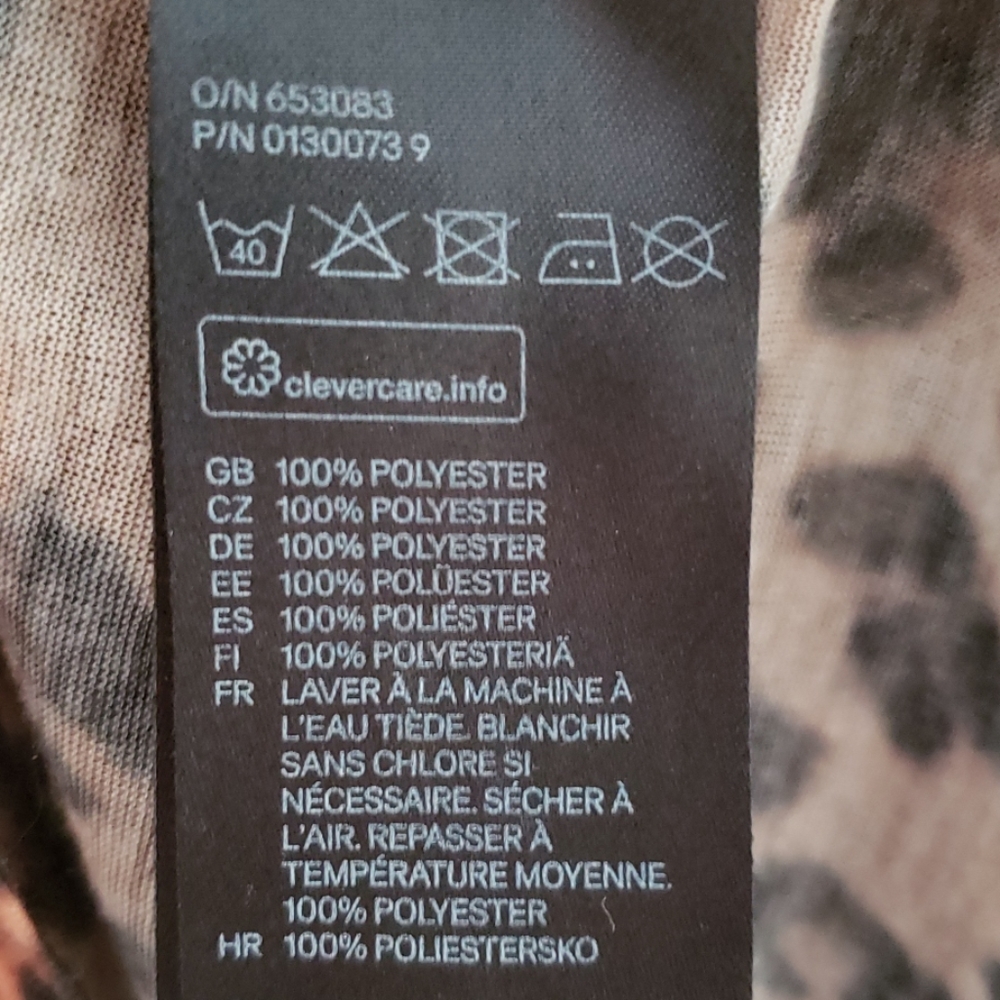 🌿H&M Cheetah Print Tunic Tank Top Sz M - Picture 7 of 7